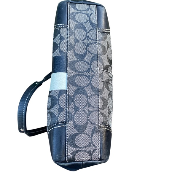Coach chelsea Black and Gray Signature Tote - Picture 10 of 11